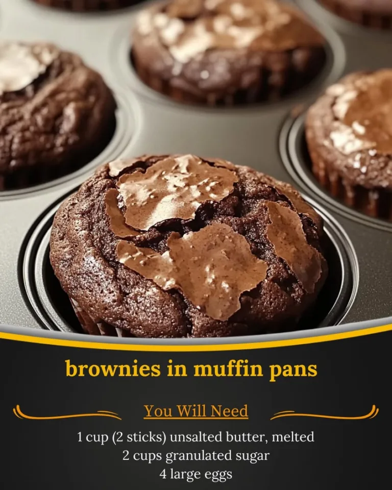 Delicious Brownies Baked in Muffin Pans for Easy Sharing