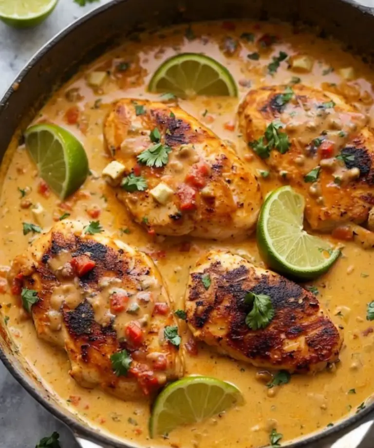 Savor Cajun Lime Chicken in Creamy Tomato Sauce Delight