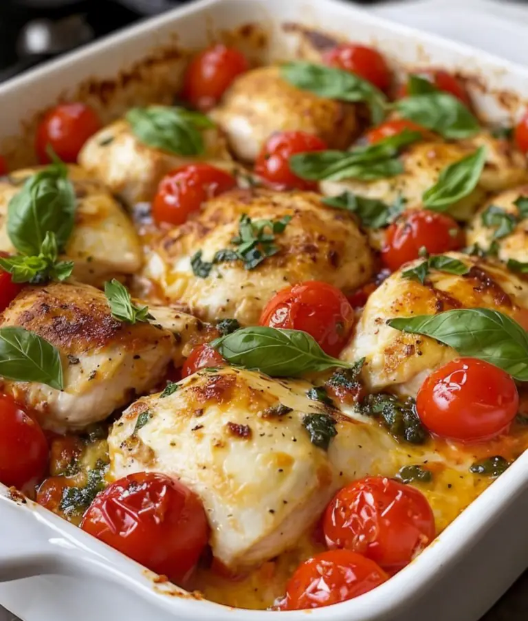 Delicious Caprese Chicken Casserole Recipe for Easy Weeknight Dinners