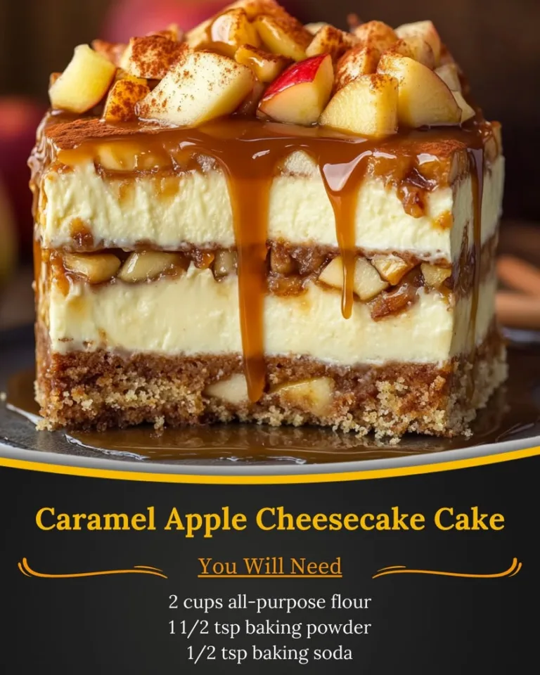 Indulge in Decadence with Caramel Apple Cheesecake Cake Recipe