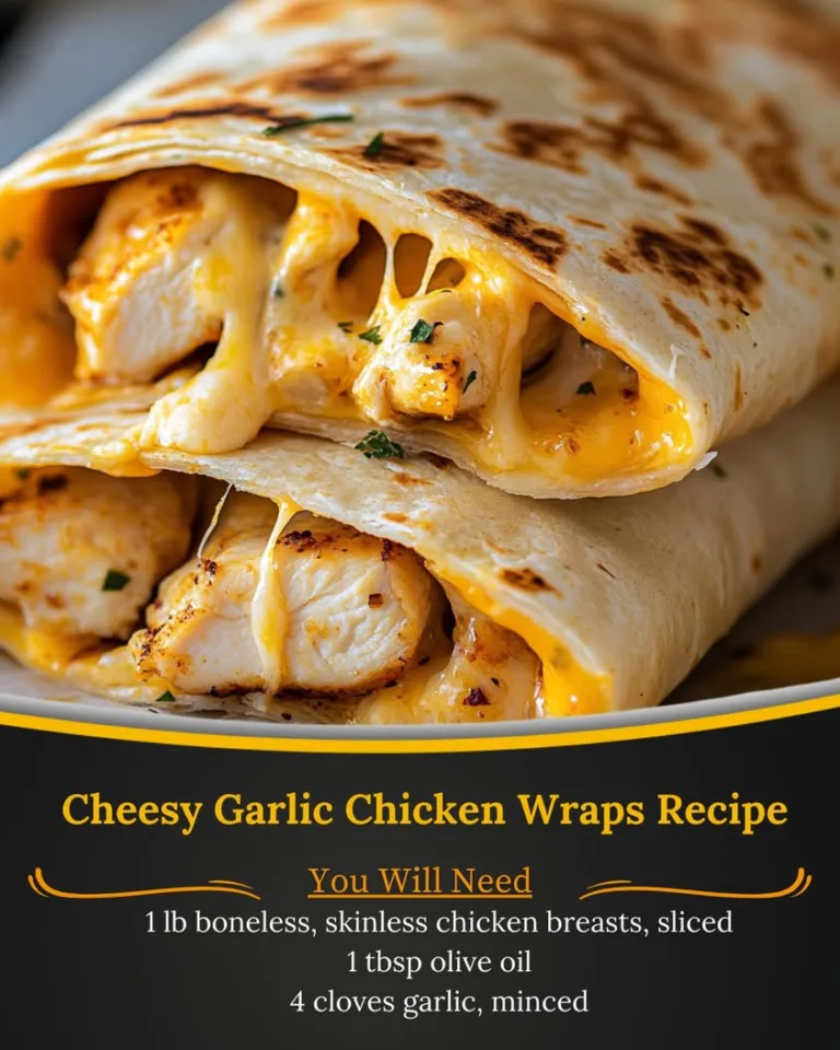 Mouthwatering Cheesy Garlic Chicken Wraps for Easy Weeknight Meals