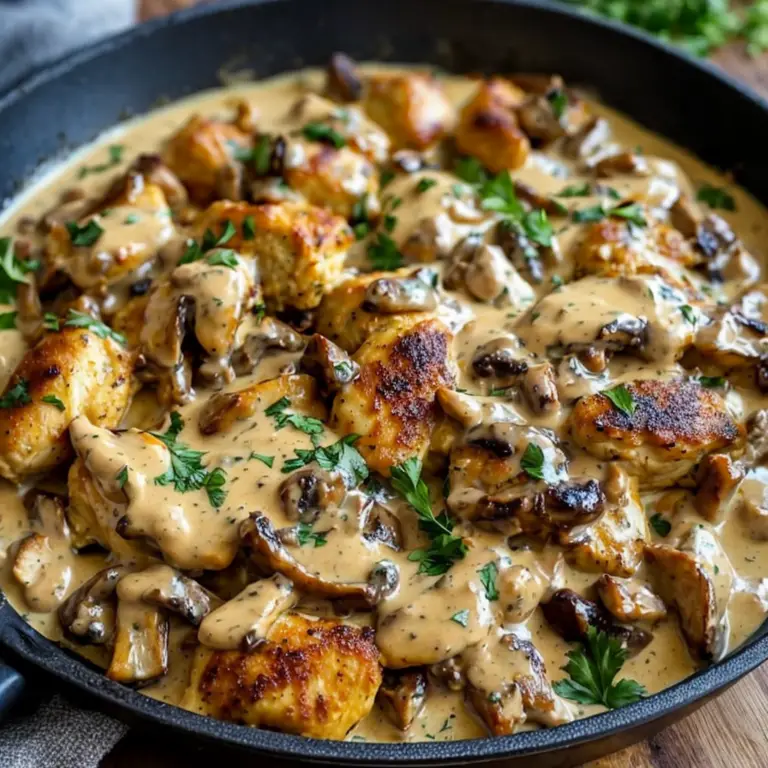 Delicious Chicken with Creamy Mustard Asiago Sauce Recipe