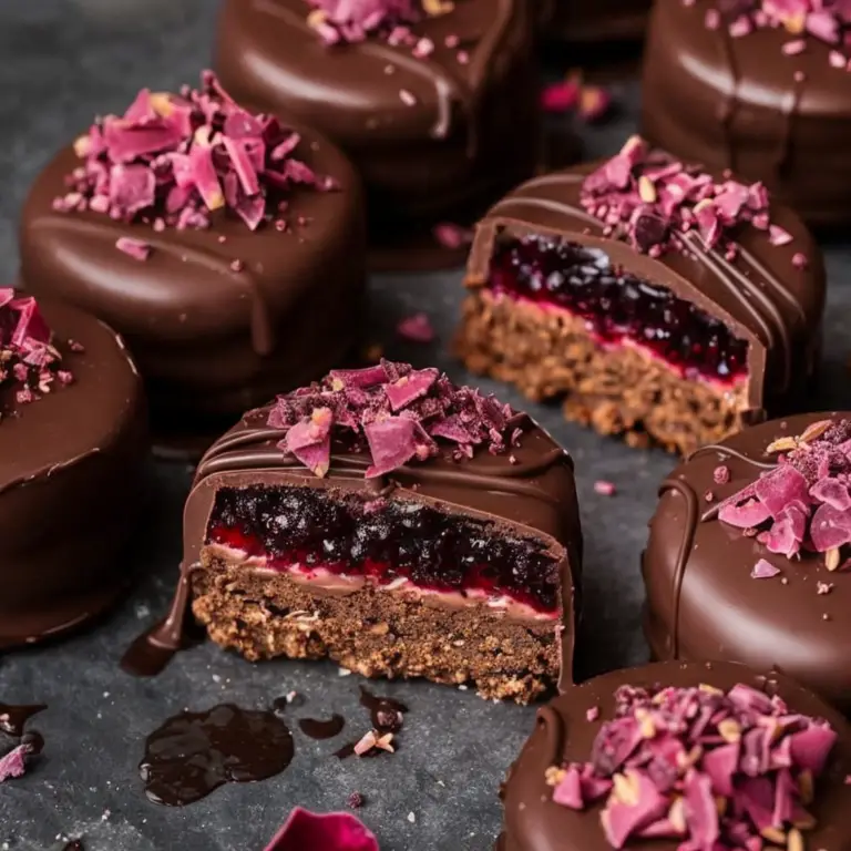 Indulge in Chocolate-Enrobed Berry Gelee Delights Today