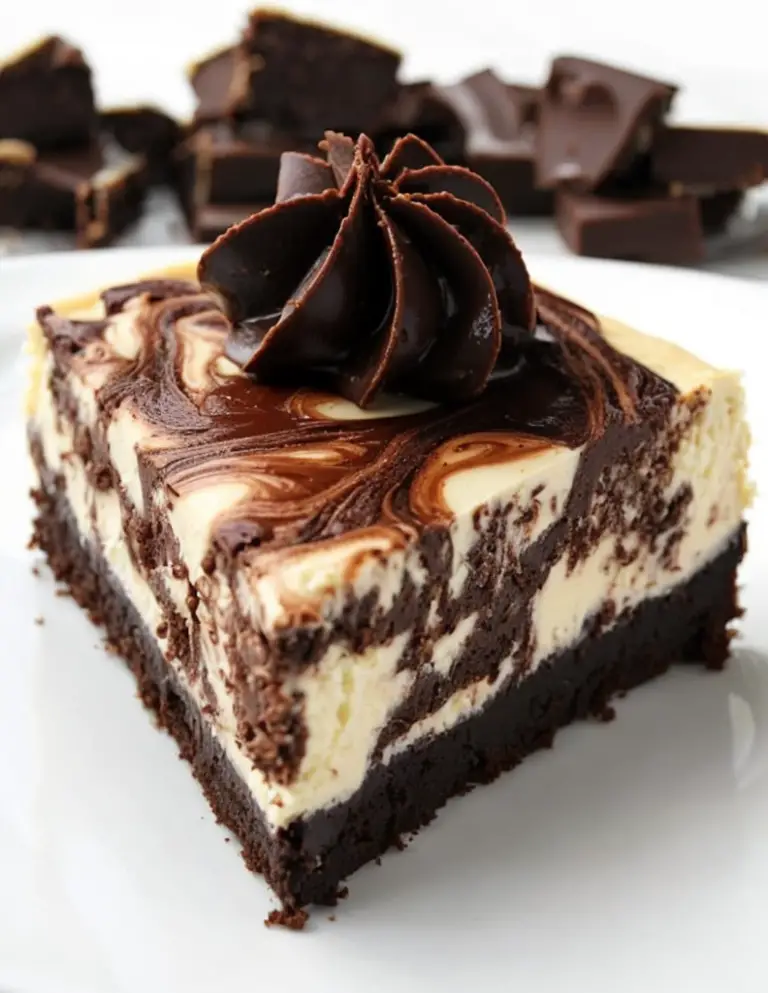 Decadent Chocolate Swirl Cheesecake Slice Recipe You’ll Love
