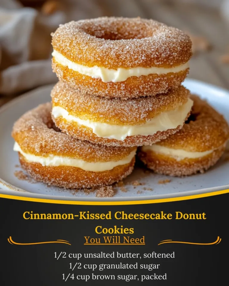 Cinnamon-Kissed Cheesecake Donut Cookies: A Delicious Fusion Delight