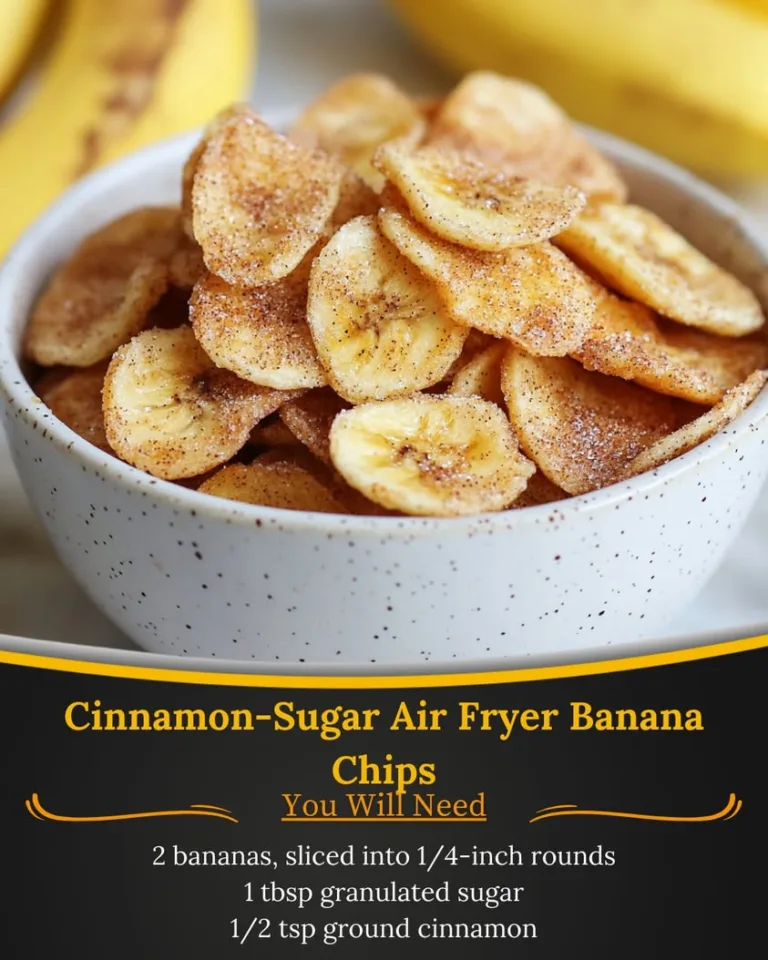 Delicious Cinnamon-Sugar Air Fryer Banana Chips Ready in Minutes!