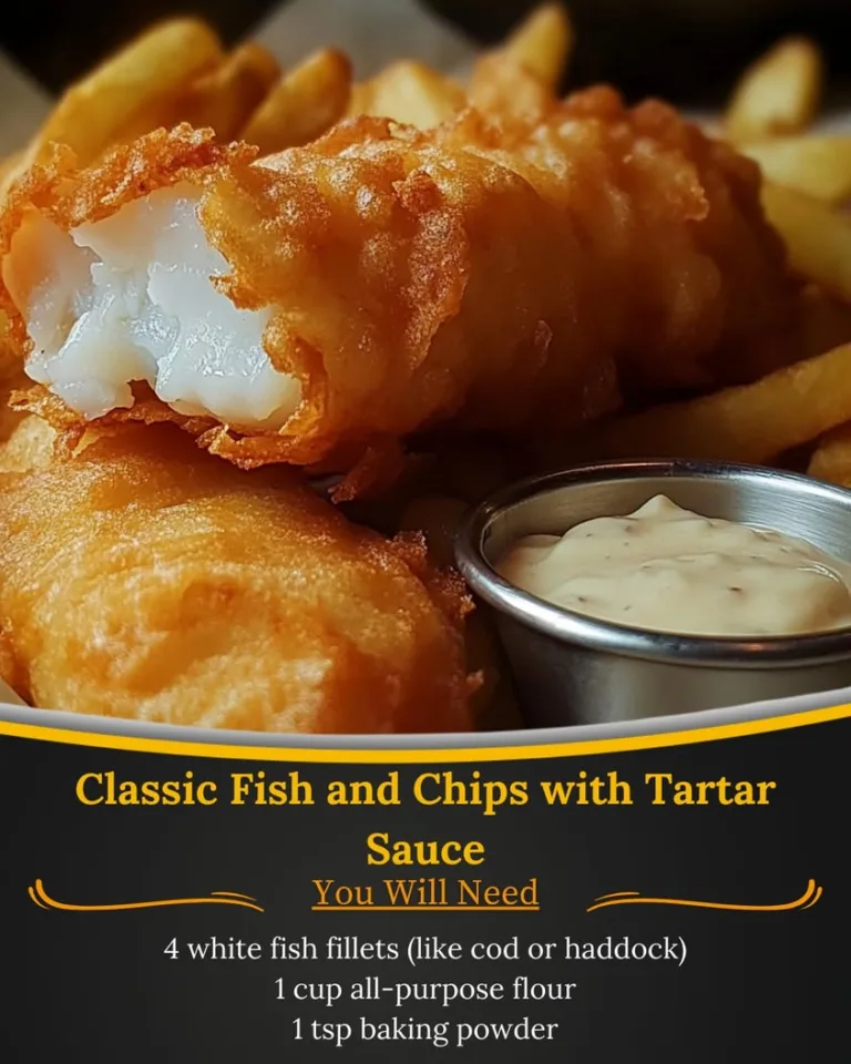 Delicious Classic Fish and Chips Recipe with Tartar Sauce