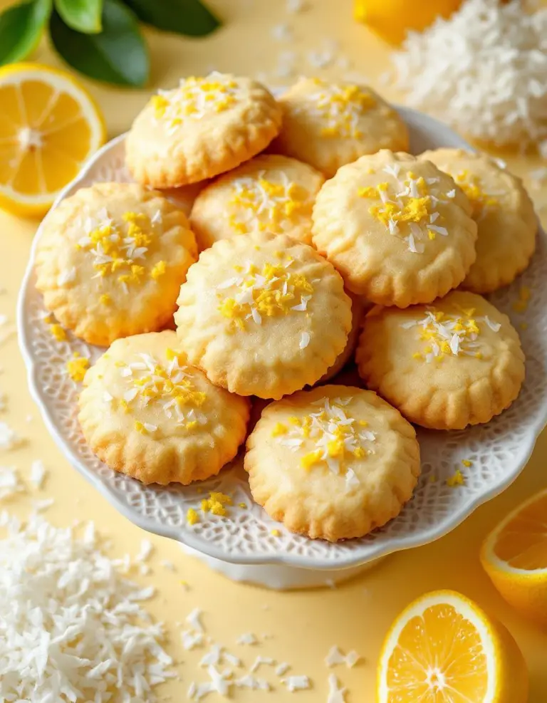 Best Coconut Cream Cheese Lemon Cookies – Soft & Ready Fast