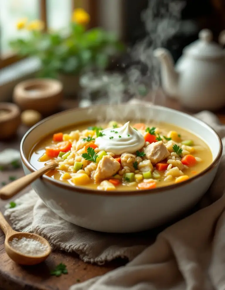 Best Cozy Lemon Chicken & Rice Soup – Ready in 30 Minutes