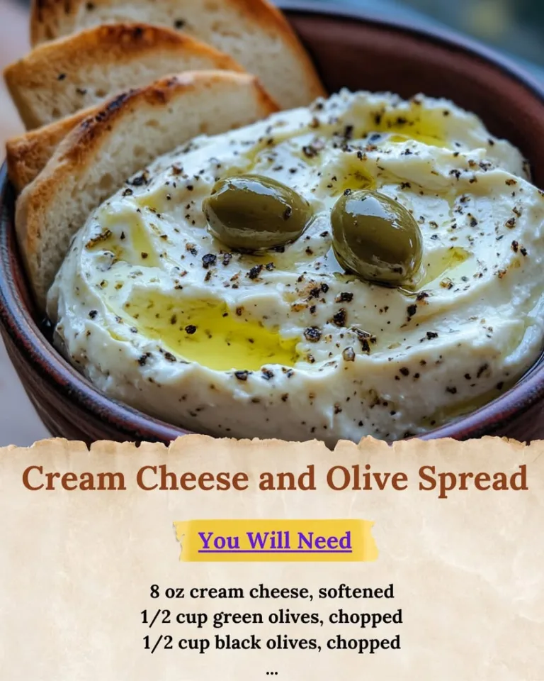Delicious Cream Cheese and Olive Spread: Easy Recipe for Parties