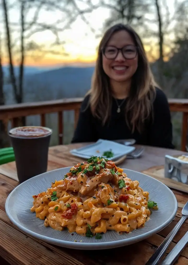 Indulge in Creamy Honey Pepper Chicken Mac and Cheese Delight