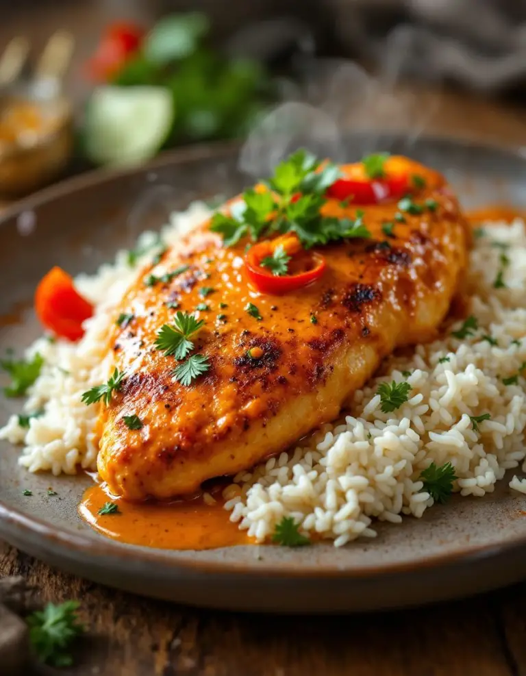 Best Creamy Peri-Peri Chicken with Rice – Ready in 30 Minutes
