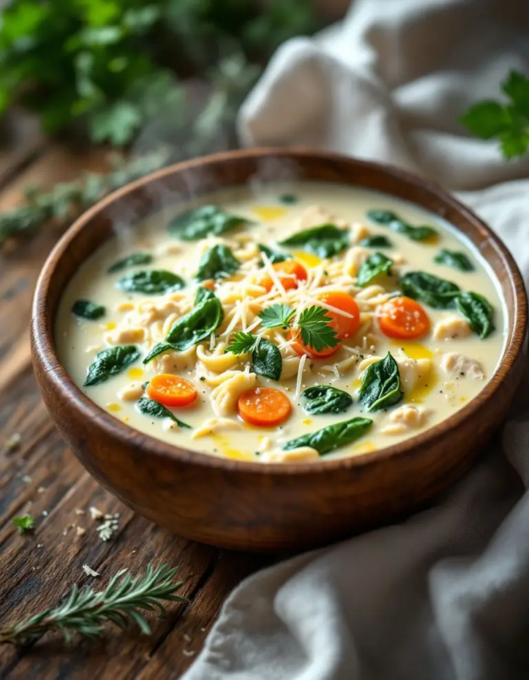 Best Creamy White Lasagna Soup with Veggies – Family Favorite