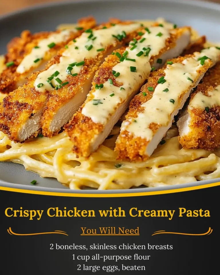 Delicious Crispy Chicken with Creamy Pasta Recipe to Try Now