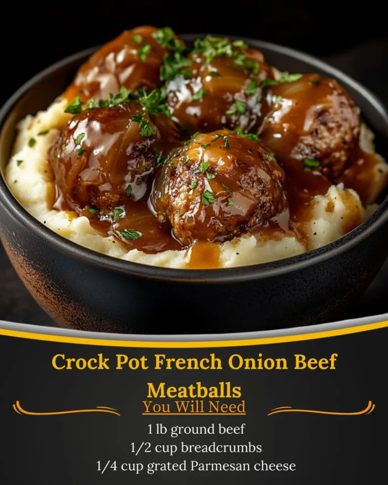 Savory Crock Pot French Onion Beef Meatballs Recipe Delight