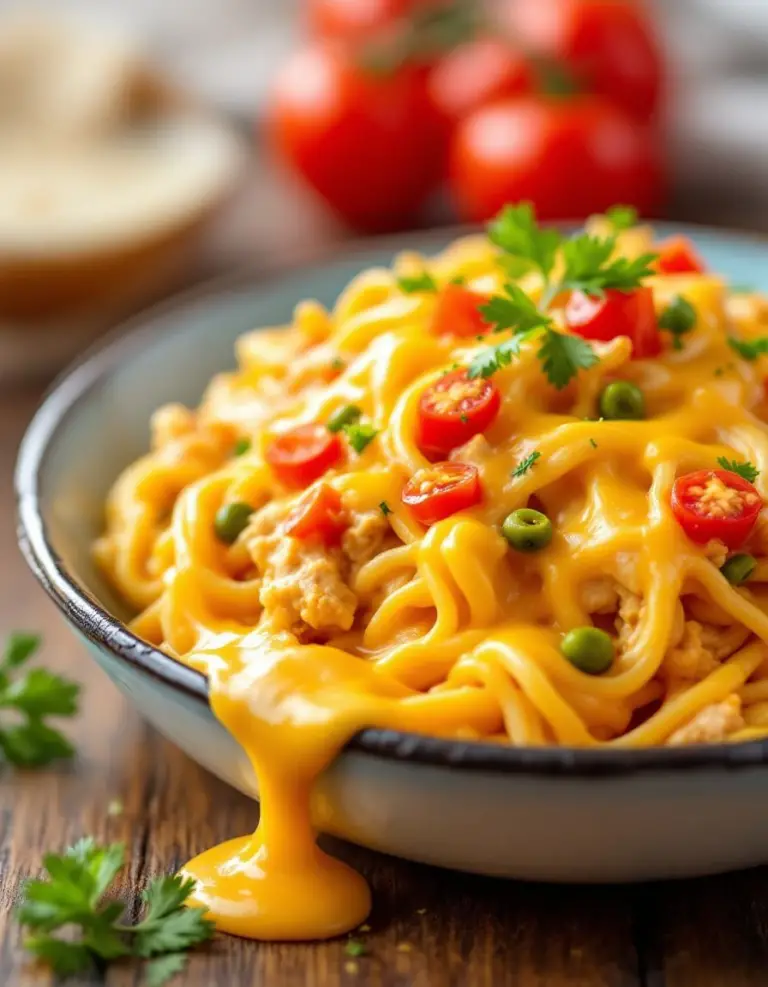 Easy Crockpot Cheesy Chicken Spaghetti – A Family Favorite