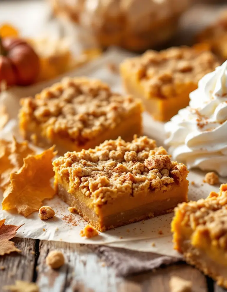 Easy Pumpkin Pie Crumble Bars – Perfect for Fall & Family