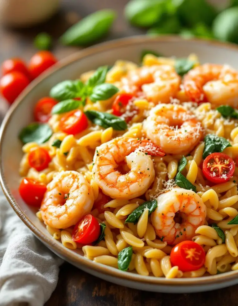 Best Garlic Orzo Tuscan Shrimp – Creamy and Ready in 30 Minutes