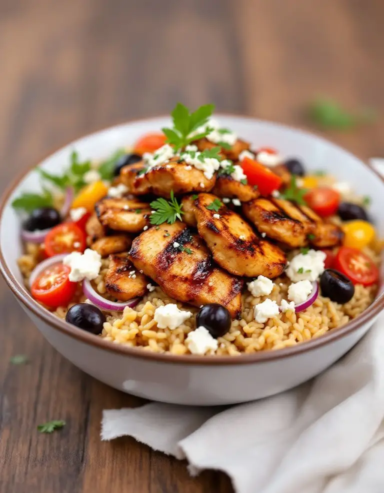 Easy Greek Chicken Tzatziki Bowls – Ready in 30 Minutes