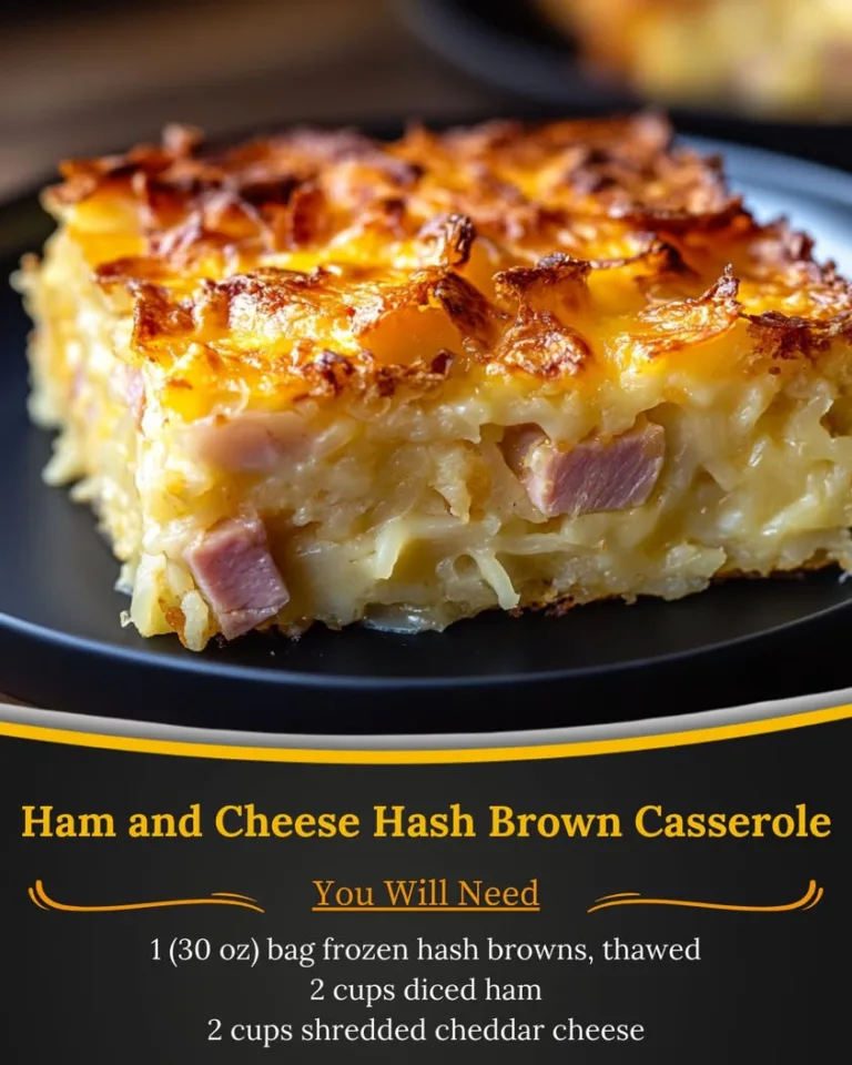 Delicious Ham and Cheese Hash Brown Casserole Recipe for Brunch
