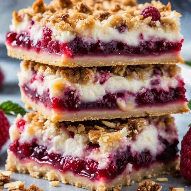 Indulge in Heavenly Raspberry Cheesecake Bars for Dessert Bliss
