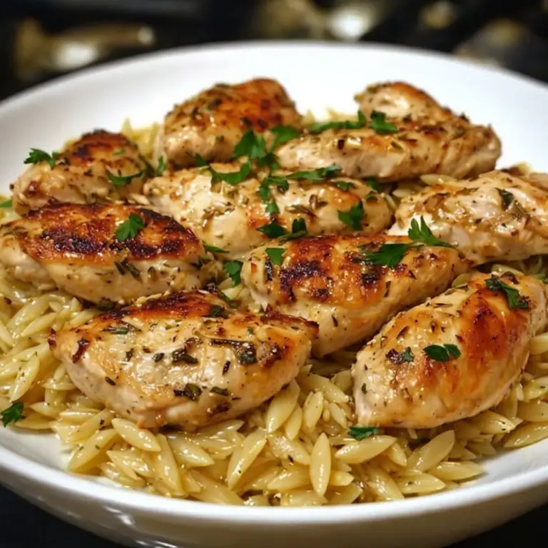 Herb-Infused Chicken and Orzo: A Deliciously Fresh Dinner Recipe