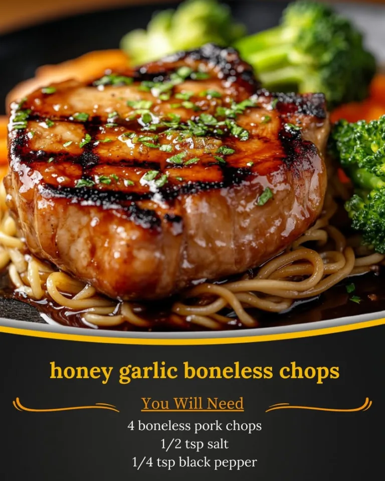 Irresistible Honey Garlic Boneless Chops for Your Dinner Table