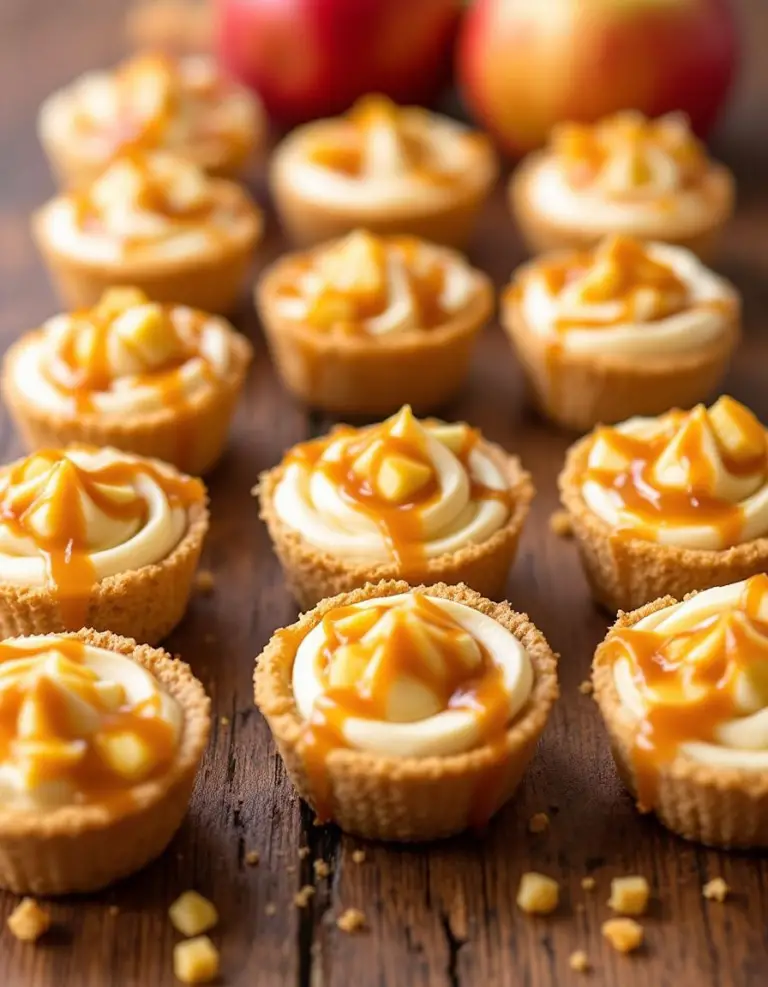 Best Mini Caramel Apple Cheesecake Bites – Ready in 30 Minutes