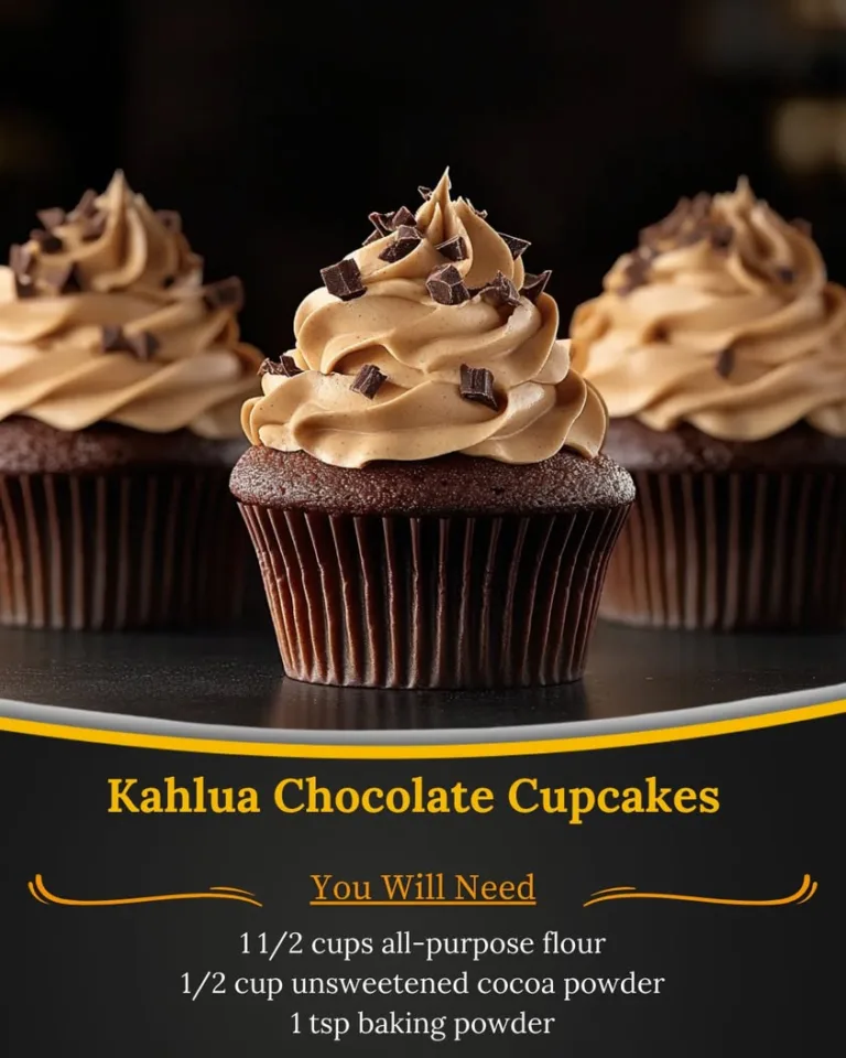 Decadent Kahlua Chocolate Cupcakes for Coffee Lovers’ Delight