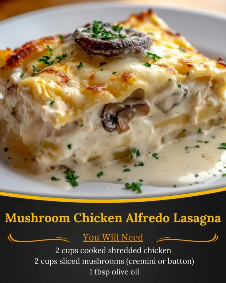 Delicious Mushroom Chicken Alfredo Lasagna Recipe for Comfort Food Lovers