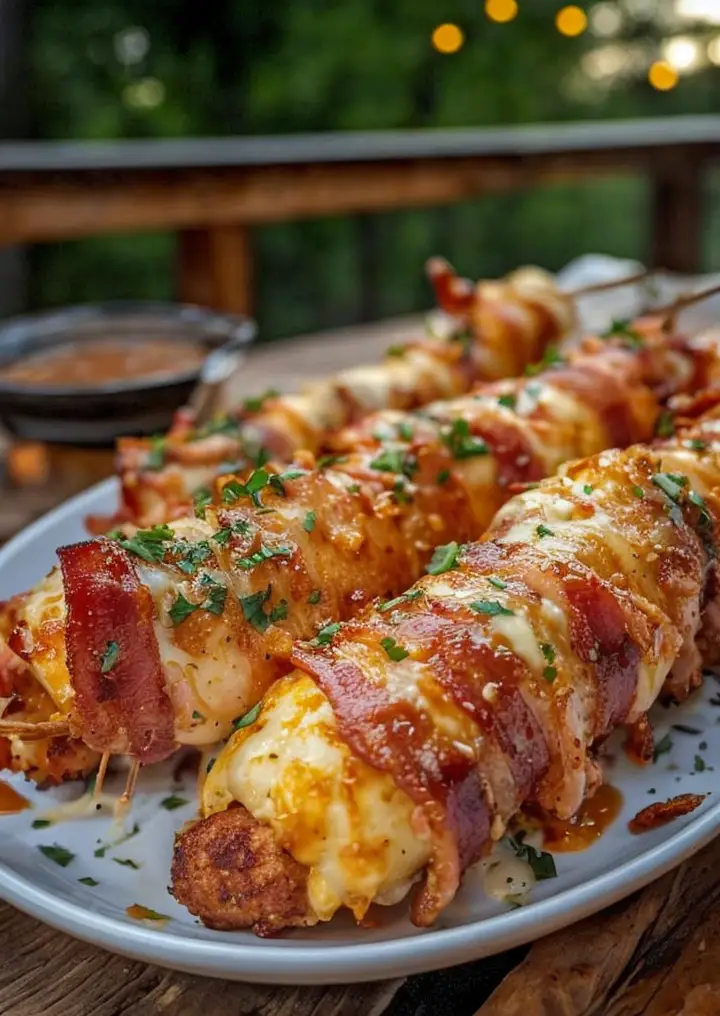 Irresistible Nashville Hot Bacon Wrapped Mozzarella Sticks Recipe