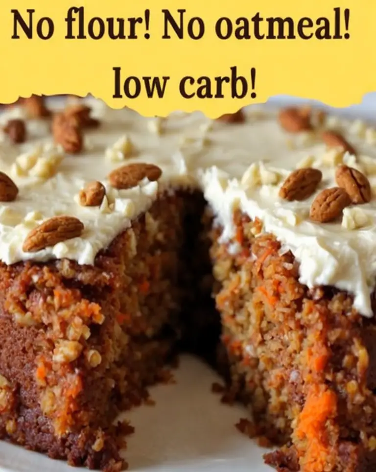 Delicious Low-Carb Flourless Carrot Cake Recipe Without Oatmeal