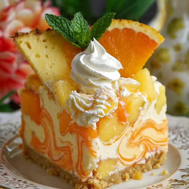 Delightful Southern Pineapple Orange Swirl Cheesecake Recipe You’ll Love