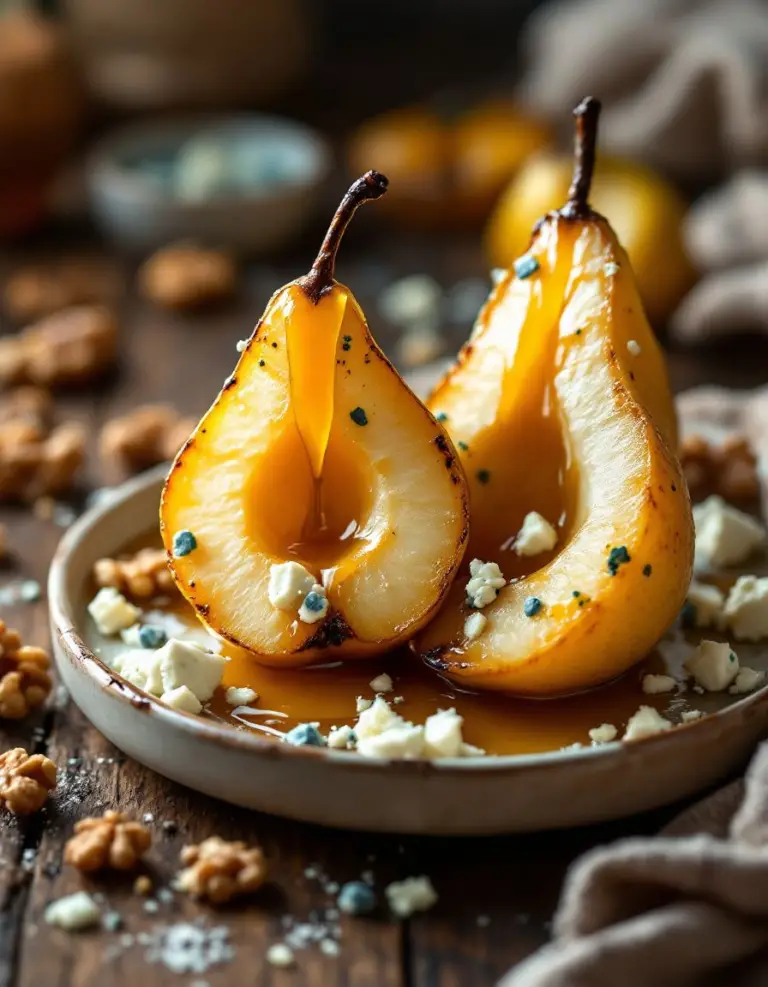 Best Roasted Pears with Blue Cheese and Honey – Ready in 30 Minutes