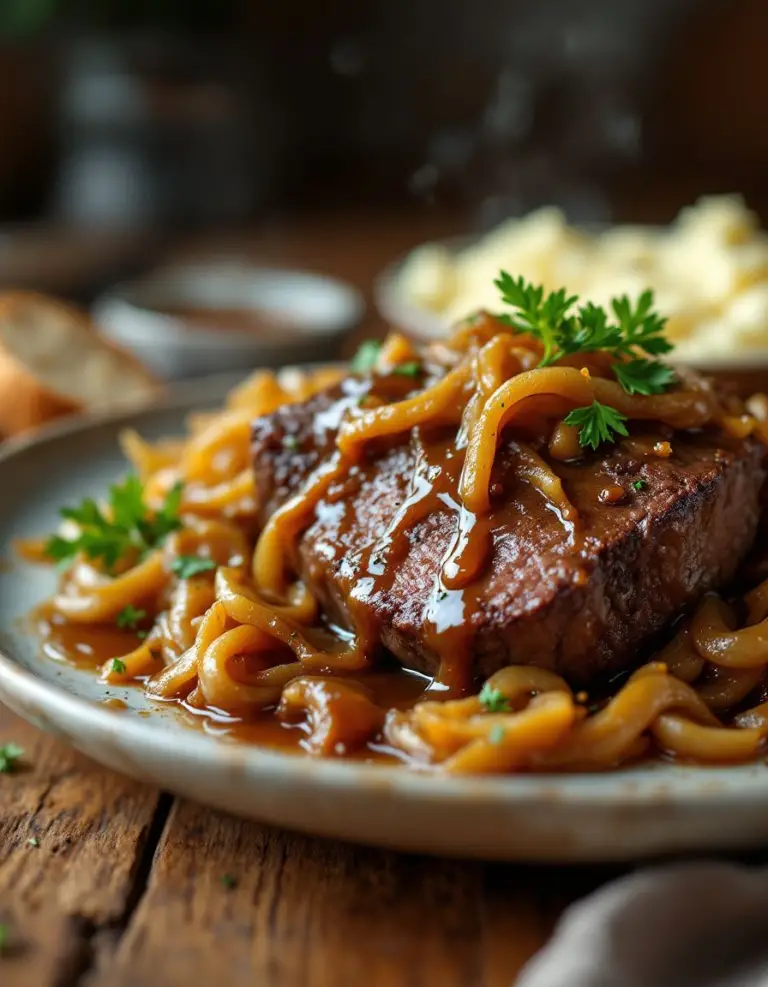 Easy Slow-Cooked Beef in Onion Sauce – Ultimate Comfort Food