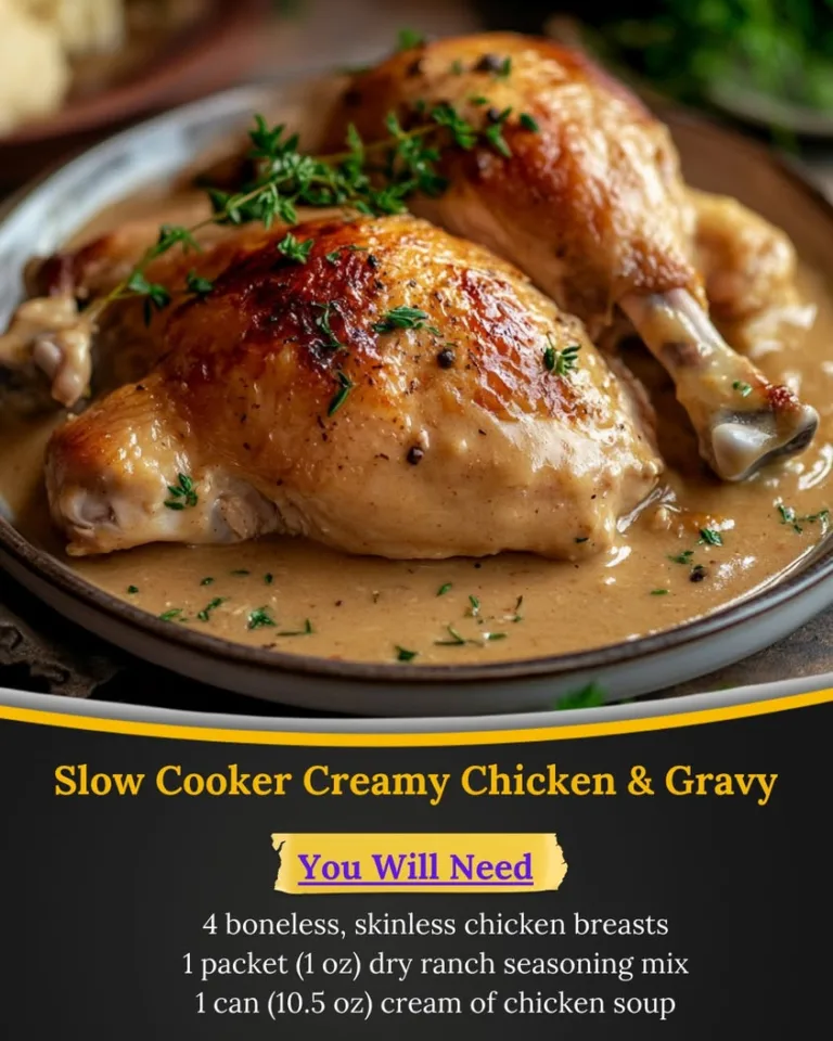 Deliciously Easy Slow Cooker Creamy Chicken and Gravy Recipe