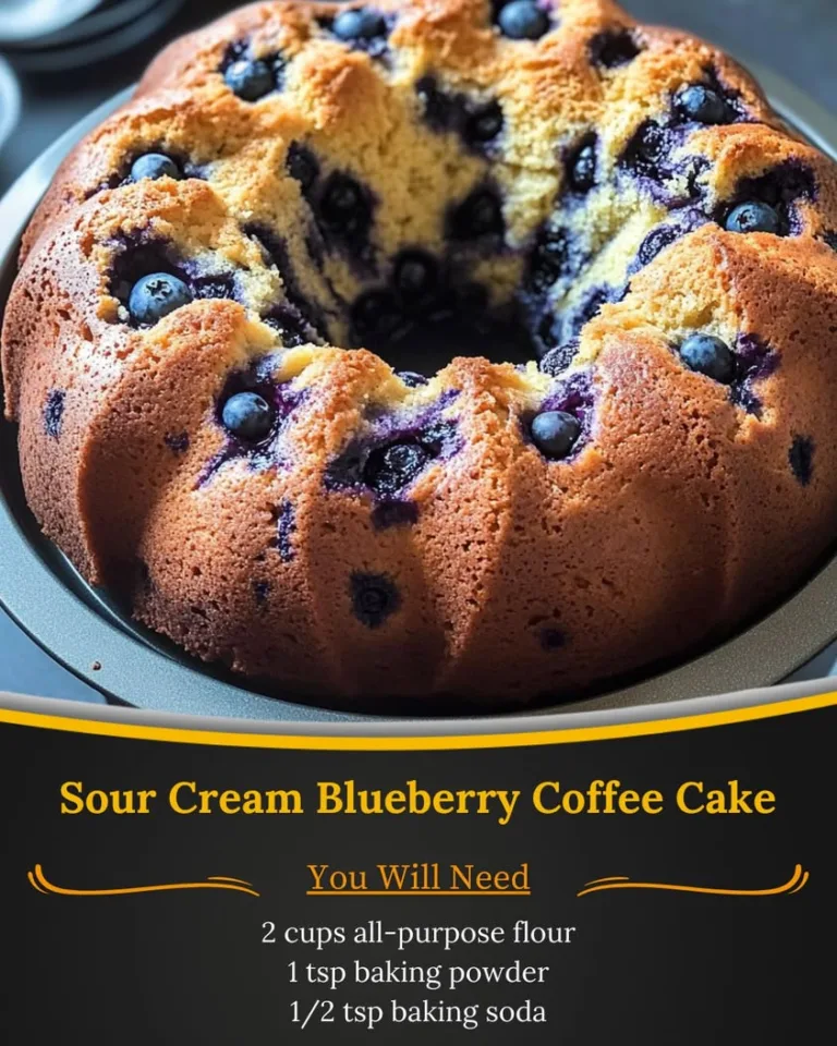 Delicious Sour Cream Blueberry Coffee Cake Recipe to Savor