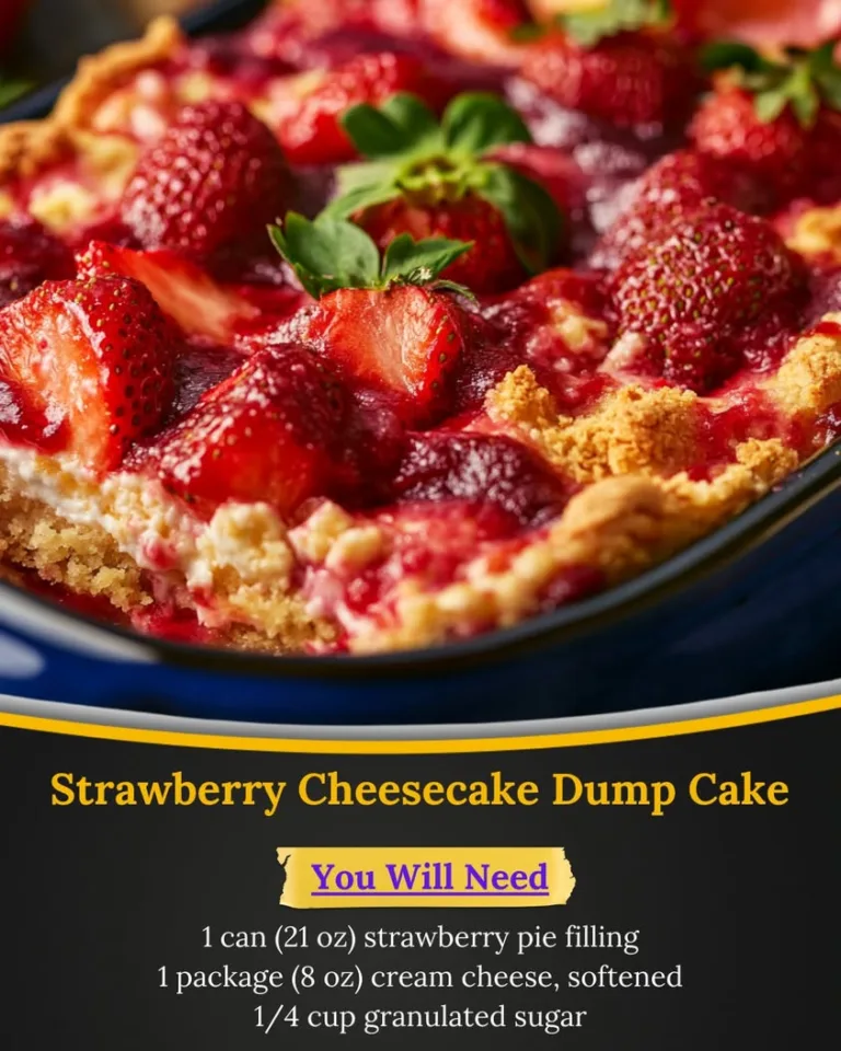 Delicious Strawberry Cheesecake Dump Cake Made Easy at Home
