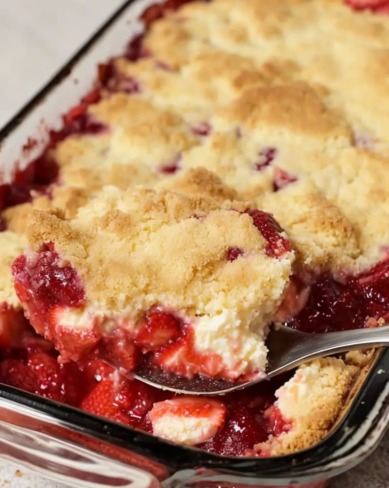 Delicious Strawberry Cheesecake Dump Cake: Easy Recipe Inside