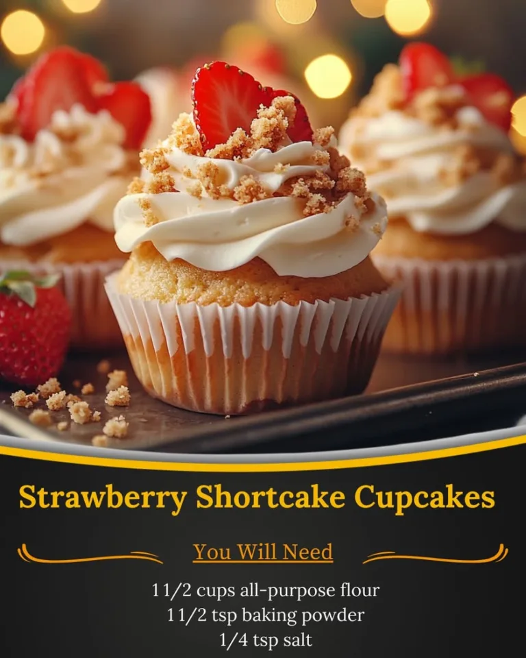 Deliciously Light Strawberry Shortcake Cupcakes for Fresh Flavor