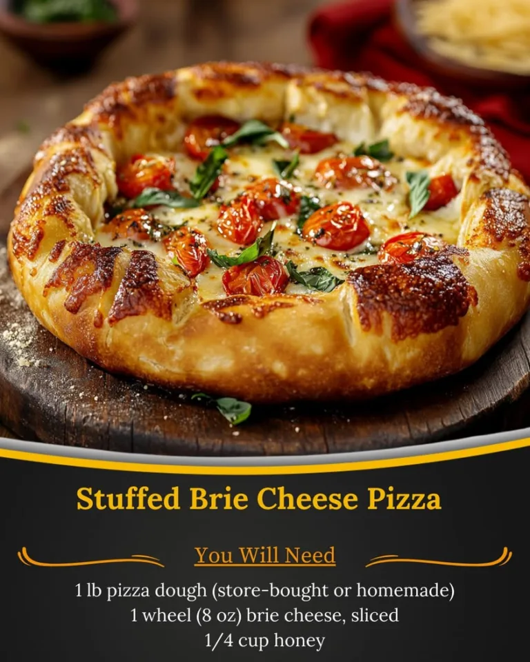 Indulge in Delicious Stuffed Brie Cheese Pizza at Home