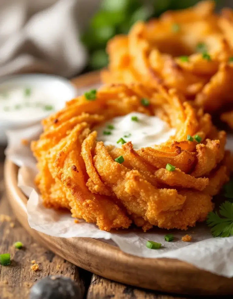 Easy Air Fryer Blooming Onion Recipe (Crispy & Delicious)