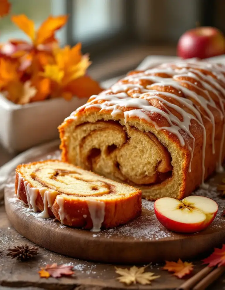 Easy Apple Fritter Bread with Cinnamon Sugar Swirl