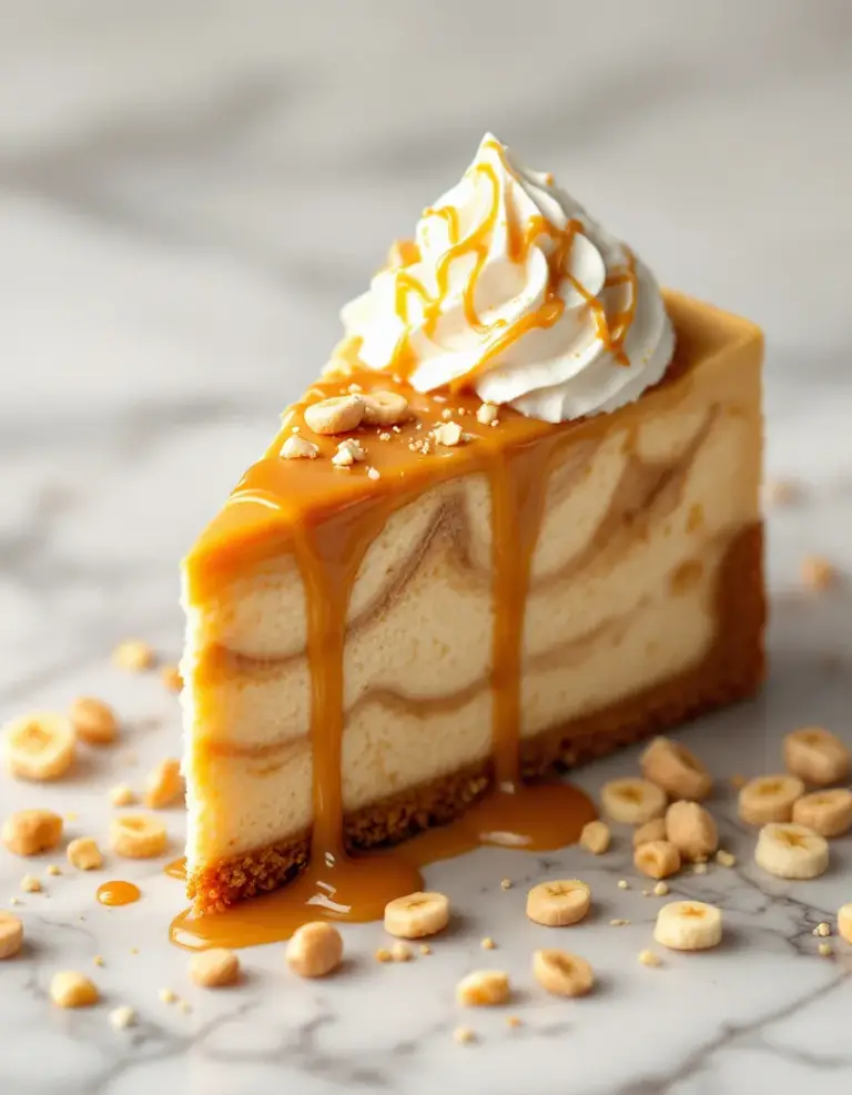 Ultimate Banana Caramel Peanut Butter Cheesecake Recipe