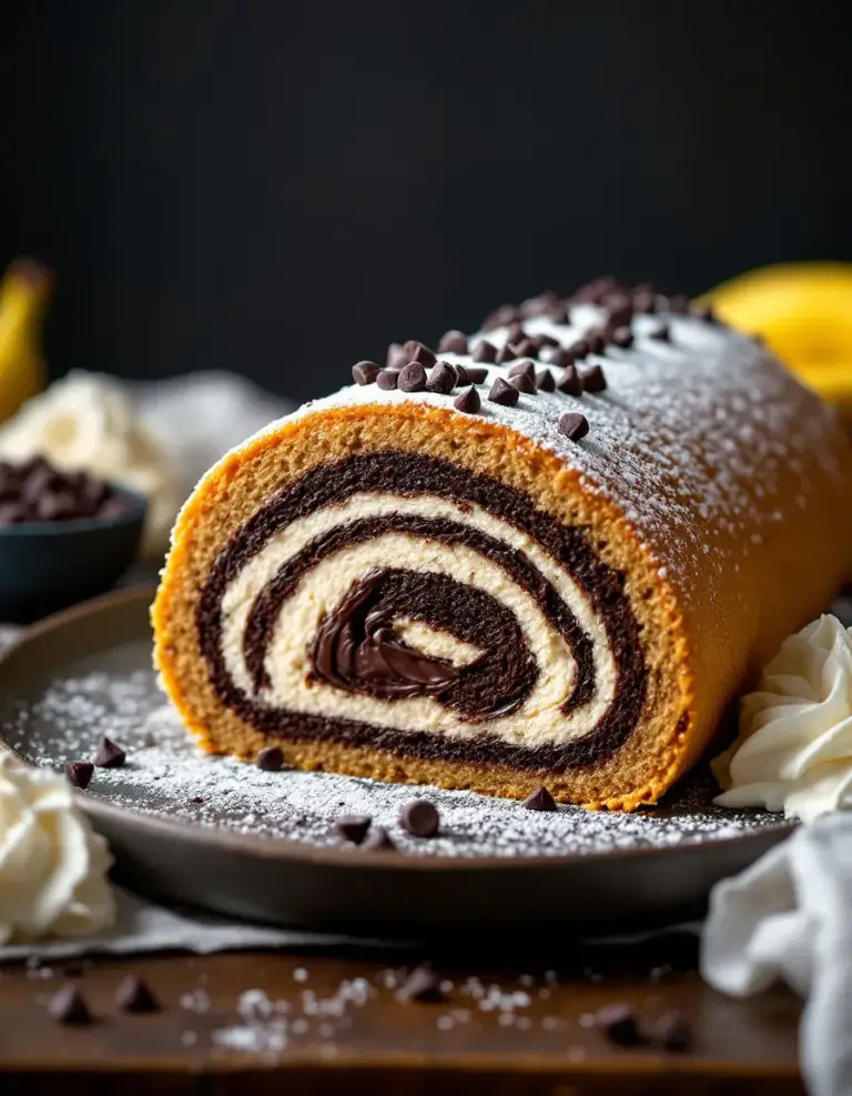 Best Banana Chocolate Dream Roll – Soft & Chocolatey