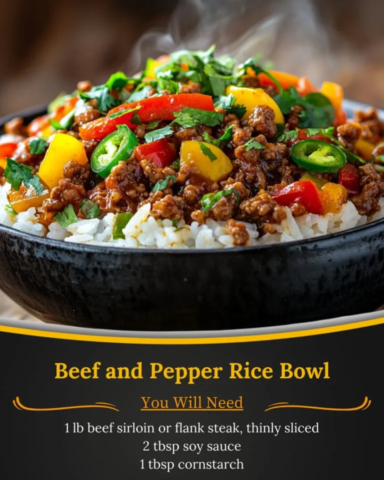 Delicious Beef and Pepper Rice Bowl Recipe for Easy Meals