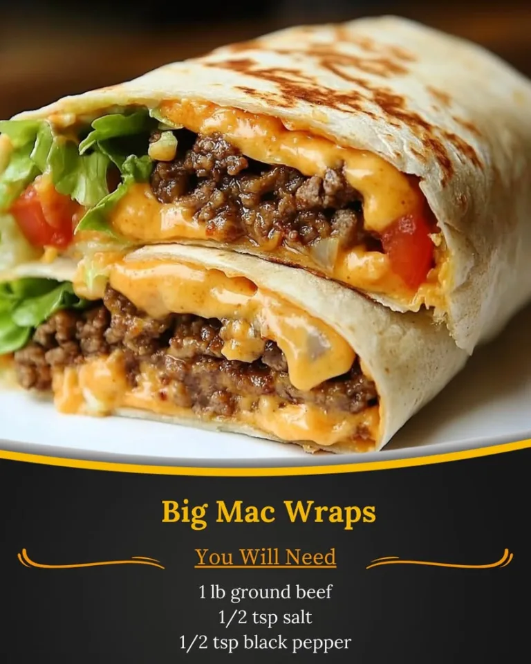 Delicious Big Mac Wraps Recipe for a Quick Meal Replacement