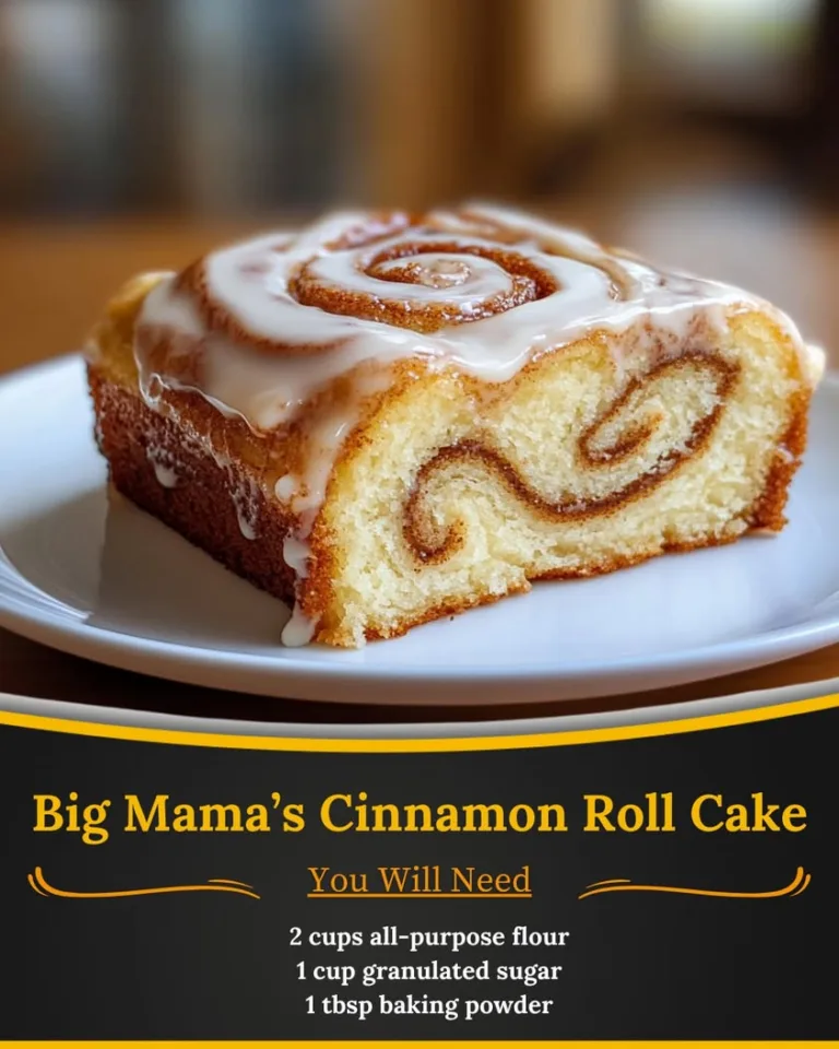 Indulge in Big Mama’s Irresistible Cinnamon Roll Cake Recipe