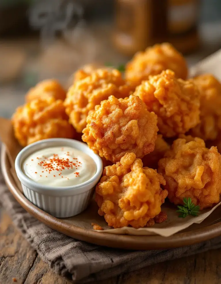 Easy Bloomin’ Onion Bites with Zesty Dipping Sauce
