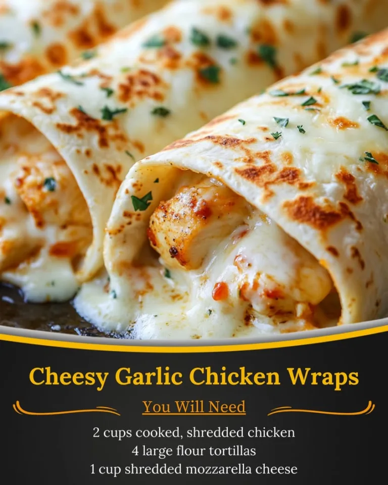 Delicious Cheesy Garlic Chicken Wraps: A Quick and Easy Recipe
